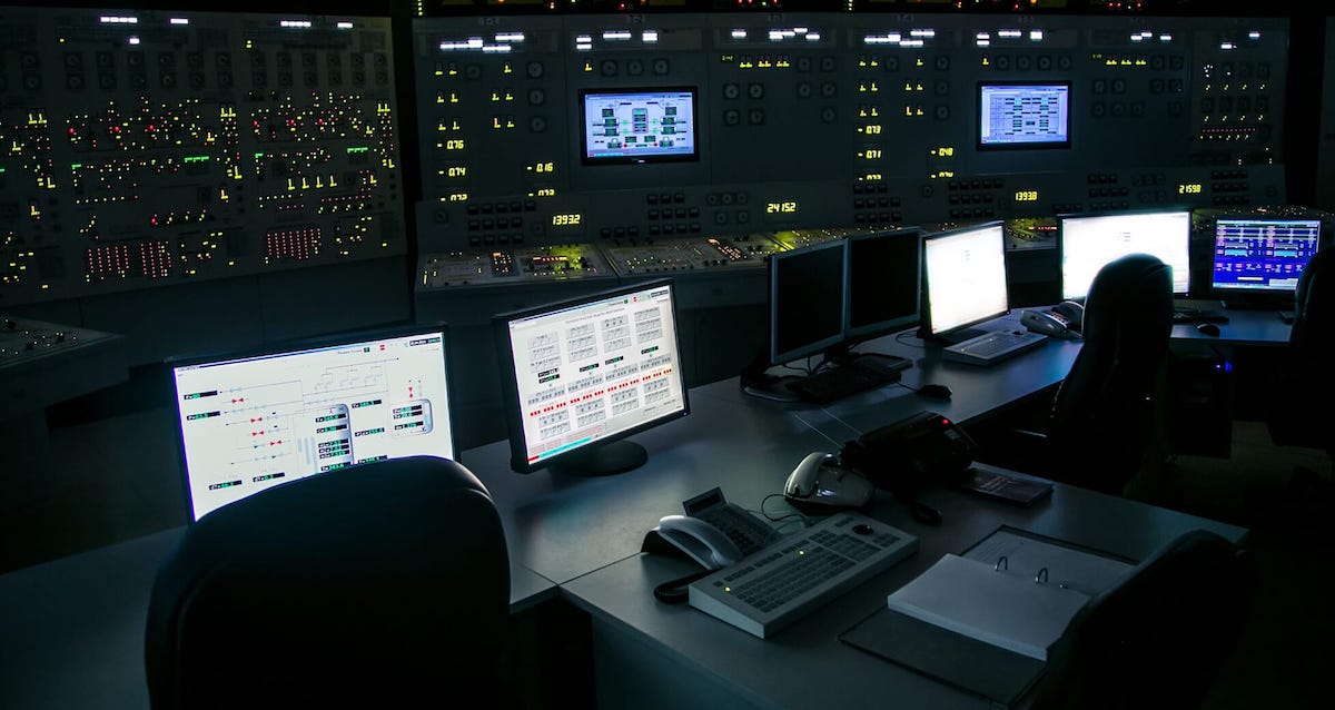 nuclear plant control panel