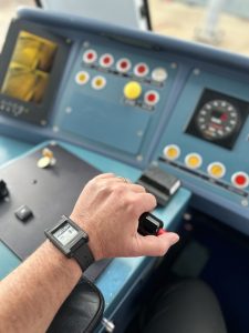 Wearable warning: the device alerts control room of driver fatigue